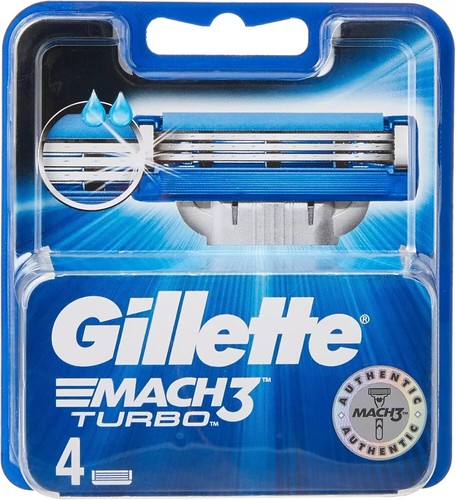 Gillette mach3 turbo pack 4 - gillette, of