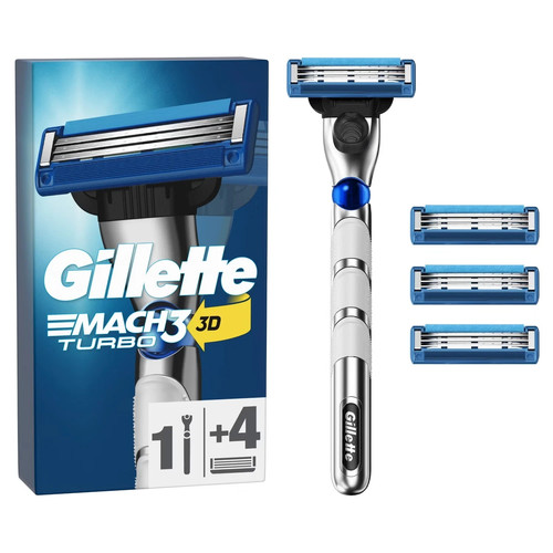 Gillette mach3 turbo - turbo, 3d