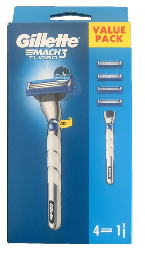 Gillette mach3 turbo - 3d, razor